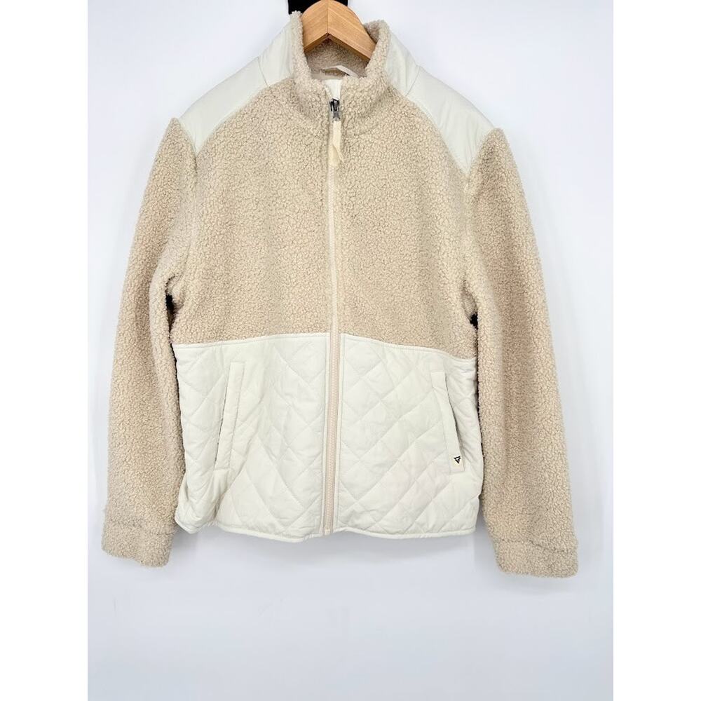 Liv Outdoor Womens Small Quilted Fleece Lined Jacket Neutral Outdoorโ Hiking